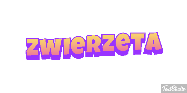 Zwierzęta Efekt tekstowy