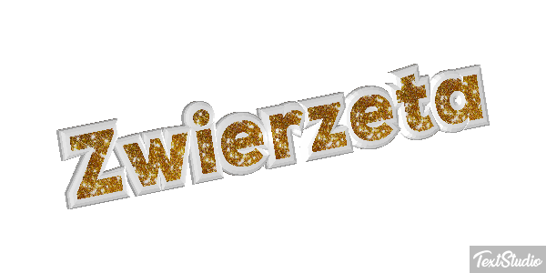 Zwierzęta Efekt tekstowy