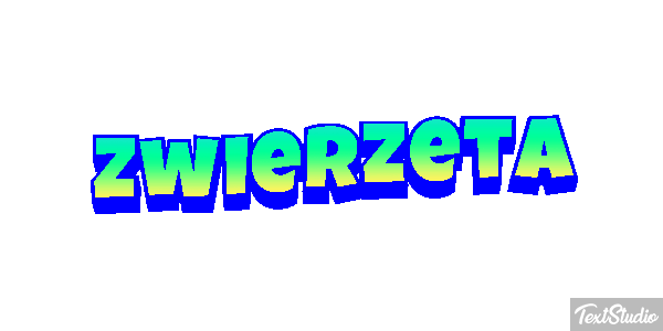 Zwierzęta Efekt tekstowy