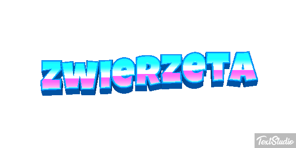 Zwierzęta Efekt tekstowy