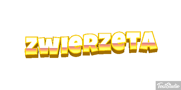 Zwierzęta Efekt tekstowy