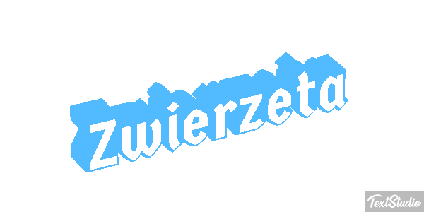 Zwierzęta Efekt tekstowy