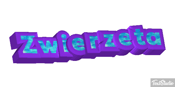 Zwierzęta Efekt tekstowy