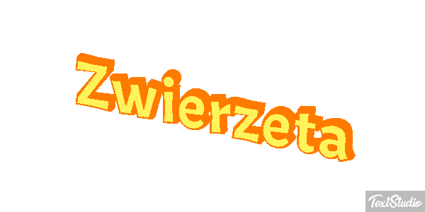Zwierzęta Efekt tekstowy