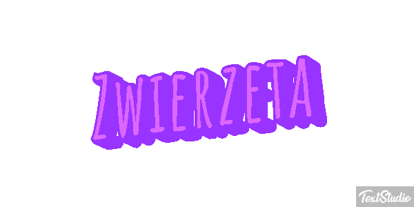 Zwierzęta Efekt tekstowy