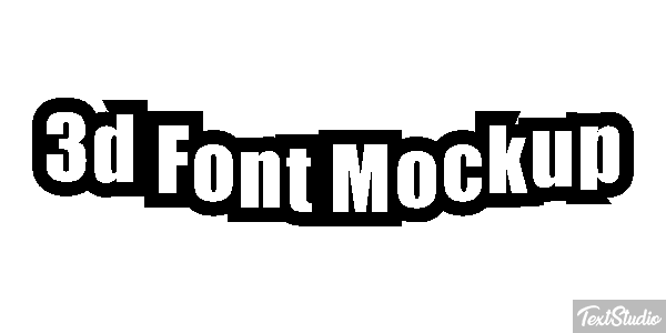 3d Font Mockup Texteffekt