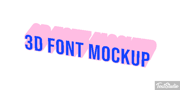 3d Font Mockup Texteffekt