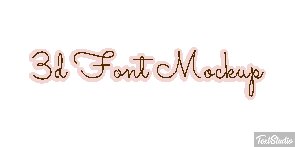 3d Font Mockup Texteffekt