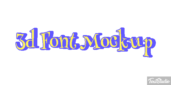 3d Font Mockup Texteffekt
