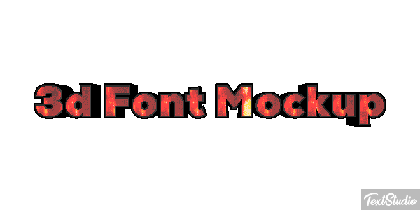 3d Font Mockup Texteffekt