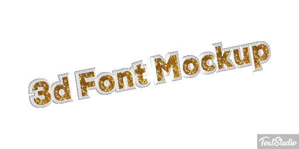 3d Font Mockup Texteffekt