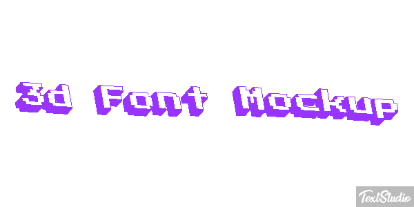 3d Font Mockup Texteffekt