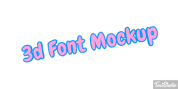 3d Font Mockup Texteffekt