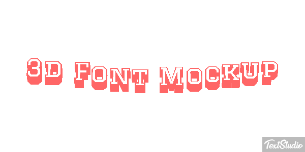 3d Font Mockup Texteffekt