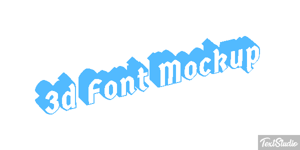 3d Font Mockup Texteffekt