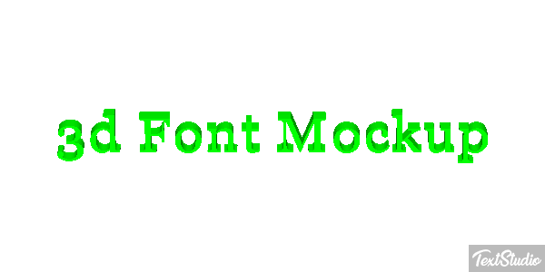 3d Font Mockup Texteffekt