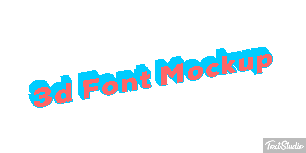 3d Font Mockup Texteffekt