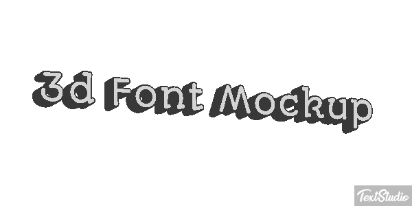 3d Font Mockup Texteffekt