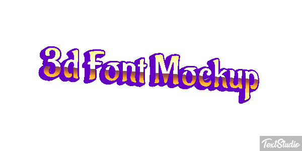 3d Font Mockup Texteffekt