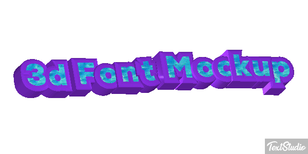 3d Font Mockup Texteffekt