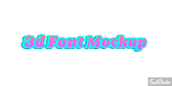 3d Font Mockup Texteffekt
