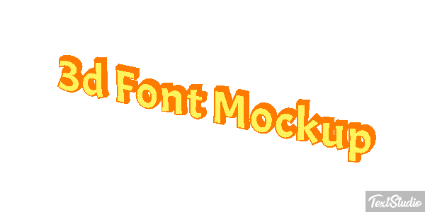 3d Font Mockup Texteffekt