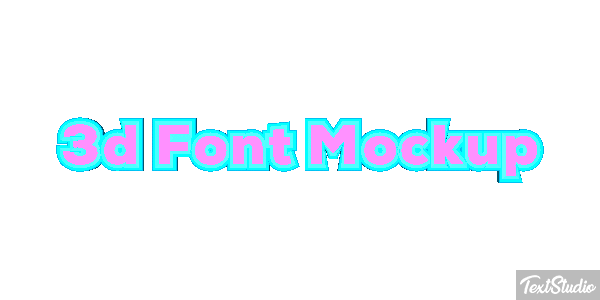 3d Font Mockup Texteffekt