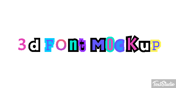 3d Font Mockup Texteffekt