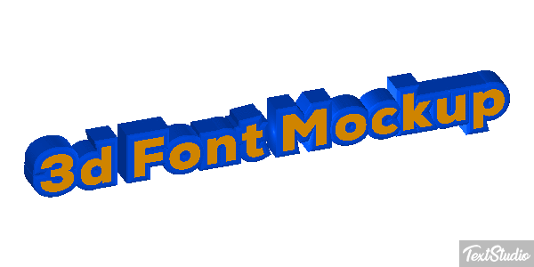 3d Font Mockup Texteffekt