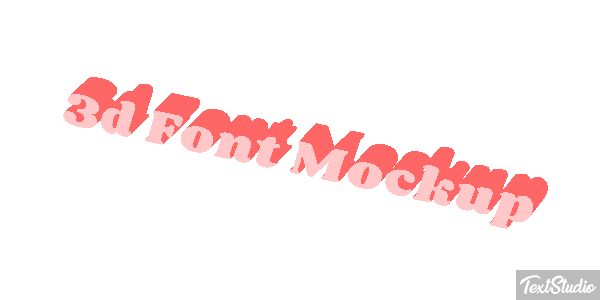 3d Font Mockup Texteffekt