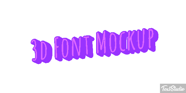 3d Font Mockup Texteffekt