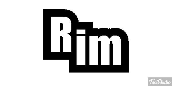 Rim Effetto testo