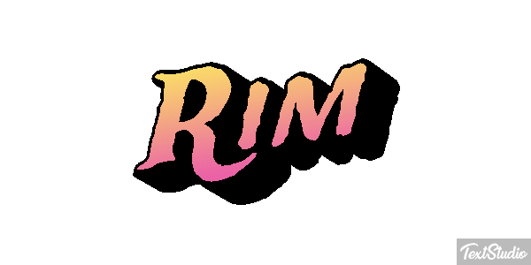 Rim Effetto testo