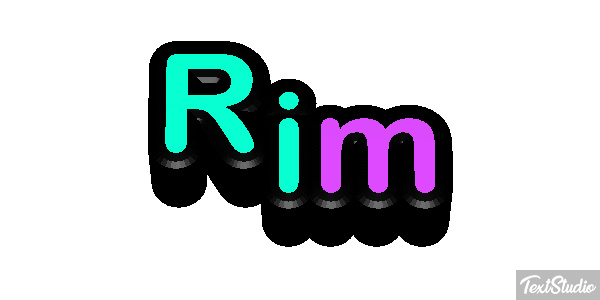 Rim Effetto testo