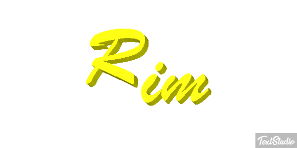 Rim Effetto testo