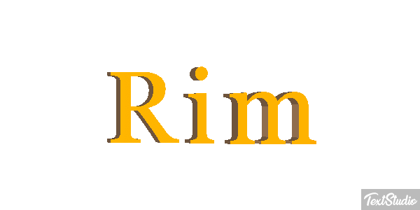 Rim Effetto testo
