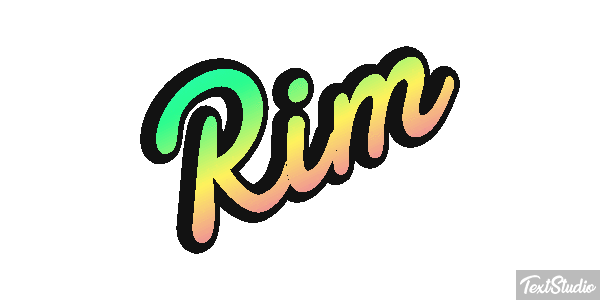 Rim Effetto testo