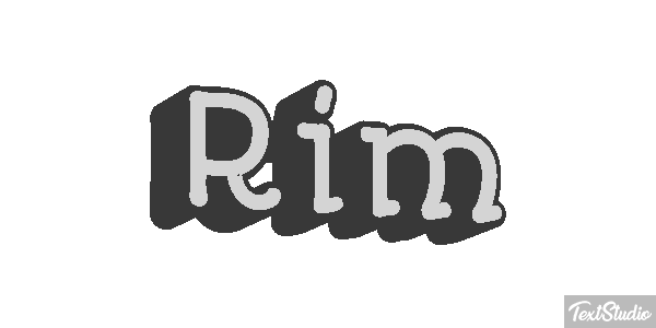 Rim Effetto testo