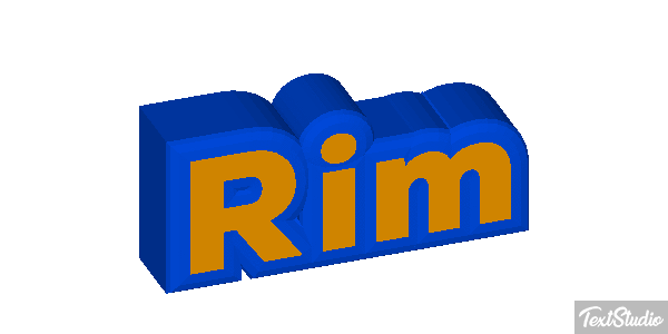 Rim Effetto testo