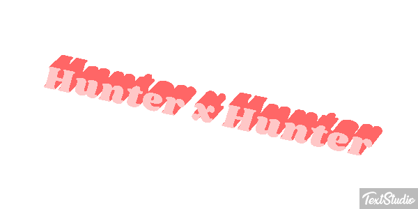 Hunter x Hunter Efekt tekstowy