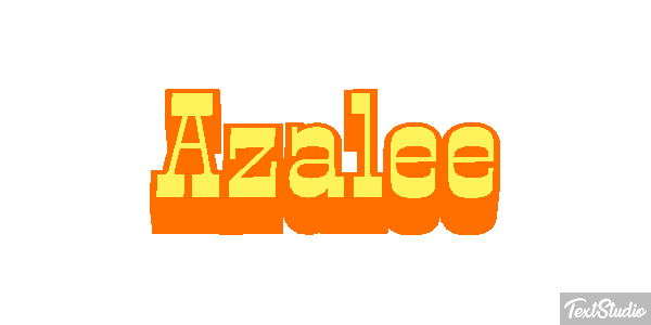 Azalee Tekst effect