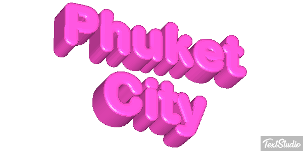 Phuket City Efecto de texto