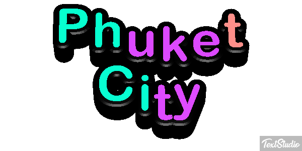 Phuket City Efecto de texto