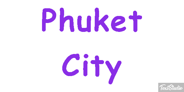 Phuket City Efecto de texto