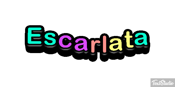 Escarlata テキスト効果