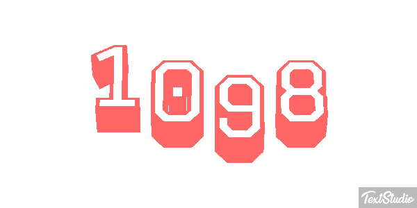 1098 Text effect