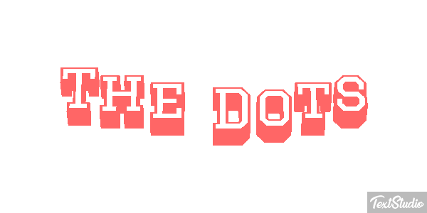 The Dots Efecto de texto