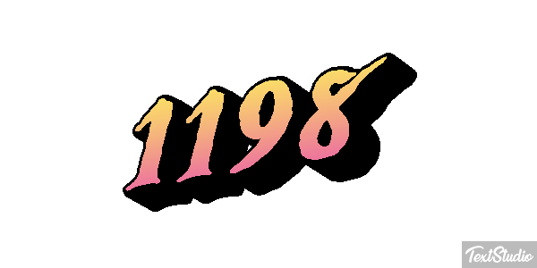 1198 Text effect