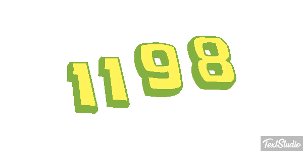 1198 Text effect
