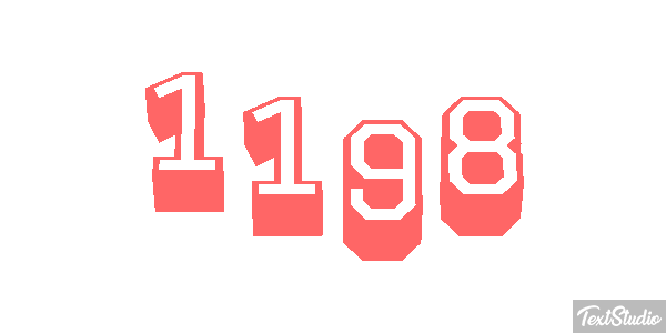 1198 Text effect